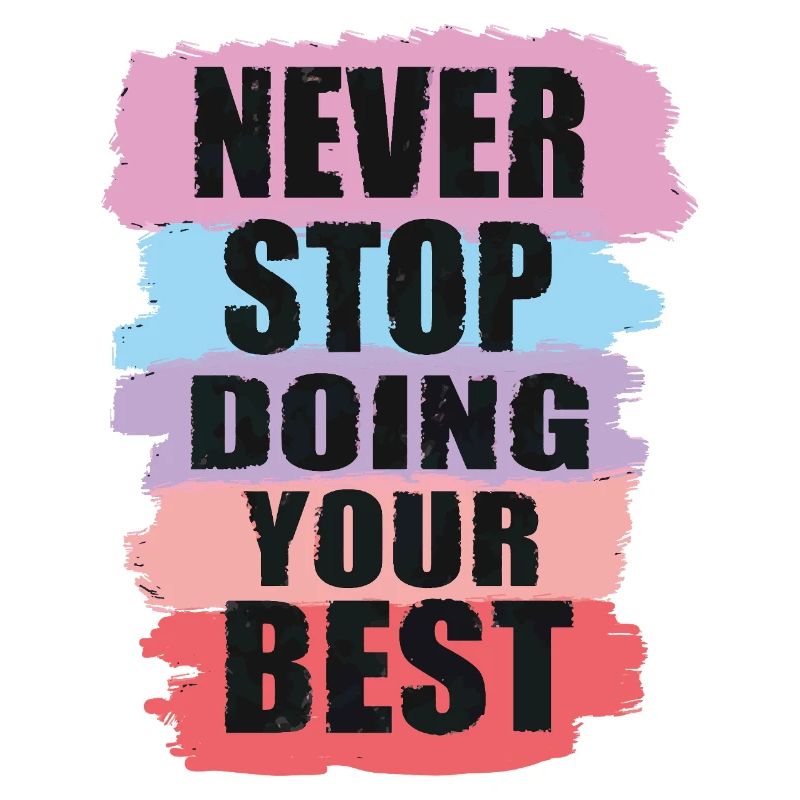 Conception motivante avec conception de texte en blocs de couleurs