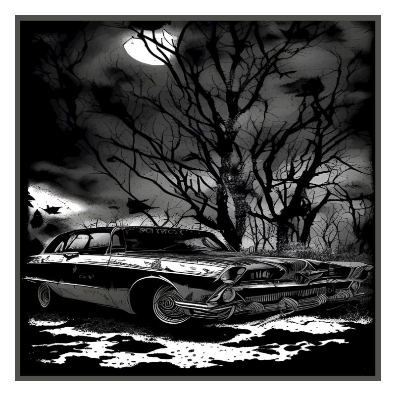 Oldtimer Oldtimer unter verwunschenem Baum