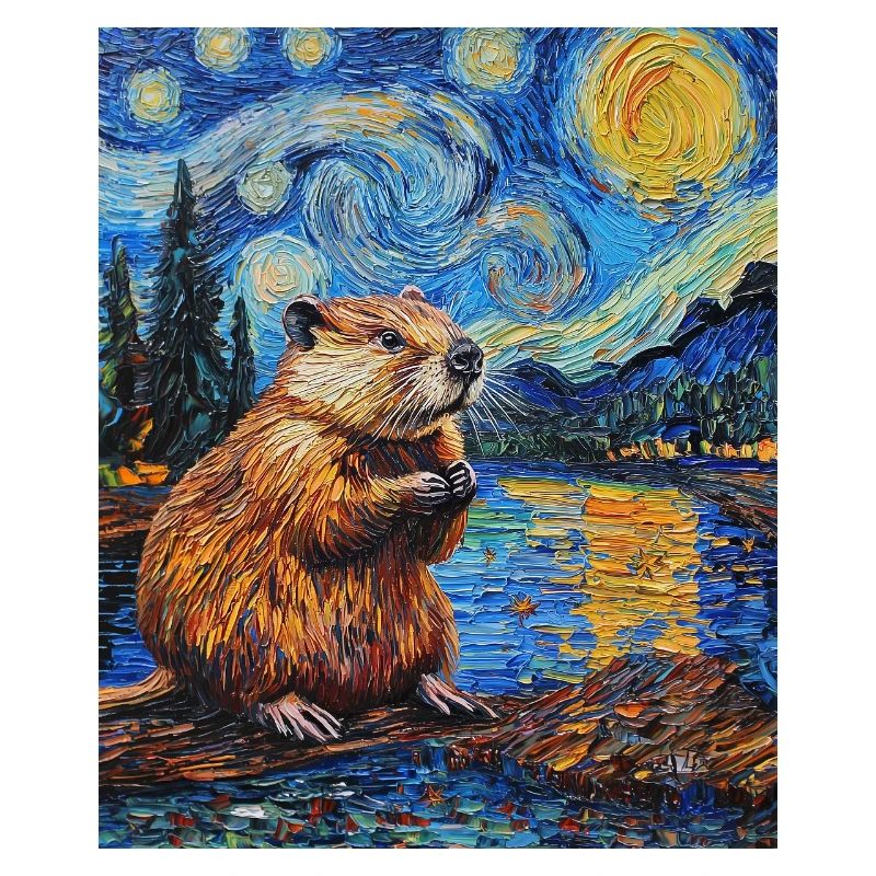 Bieber Van Gogh Style Starry Night