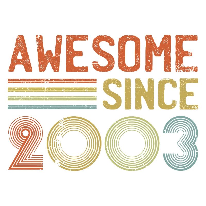 Retro 2003 Celebration Graph Text