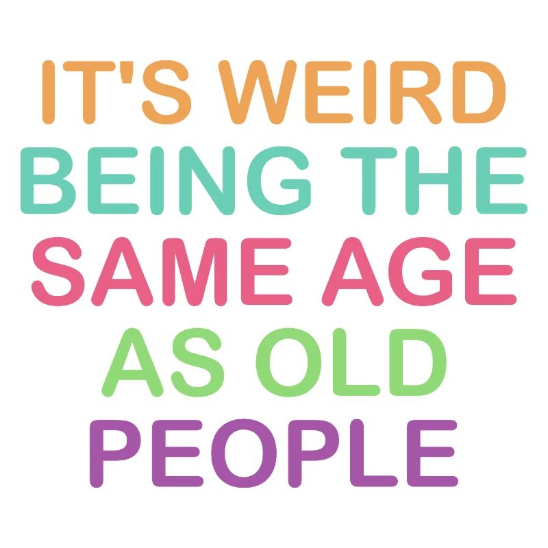 Humorous Age Comparison Design