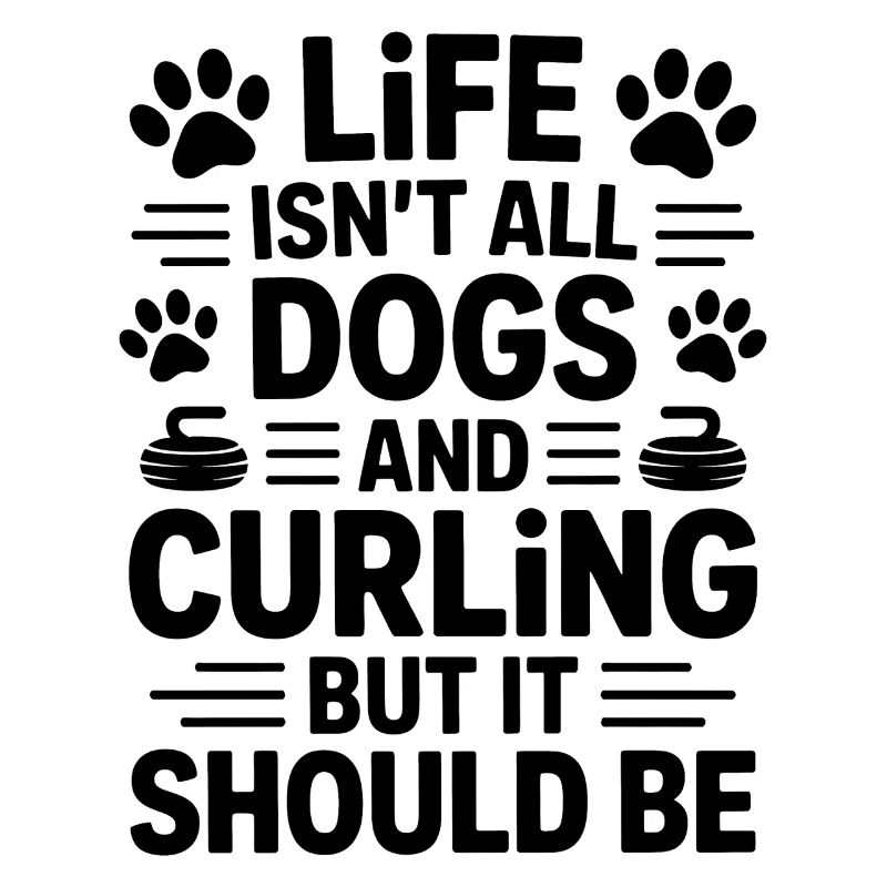 Curling Spruch Hunde Lustiges Curling Geschenk