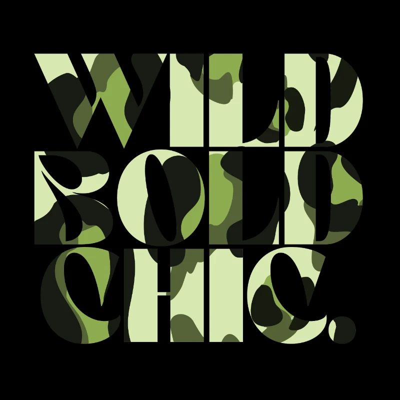 Wild Bold Chic Camouflage Chic