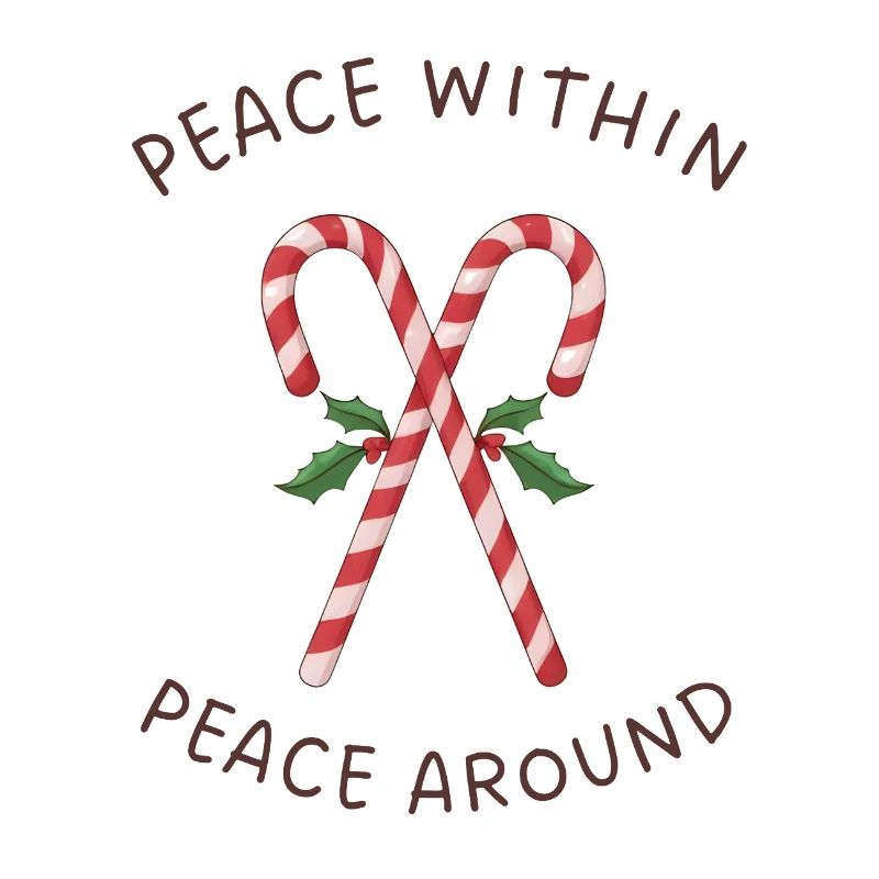 Candy Canes Mistletoe – Peace Within Around