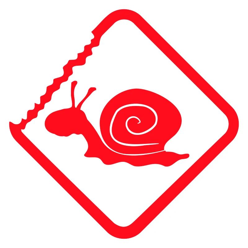 Snail Warning Caution Danger Sign