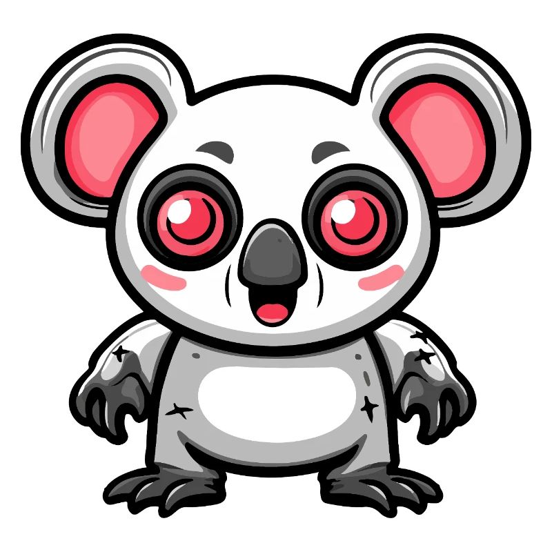 Koala Halloween Comic Funny
