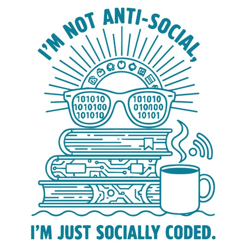 Socialement codé : livres, café et code