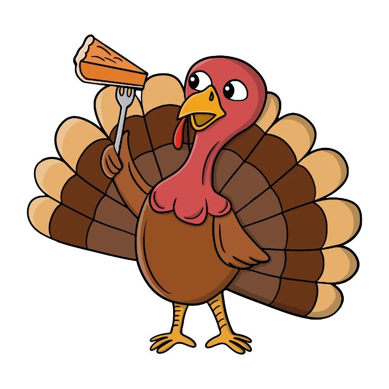 Turkey With Pie Slice