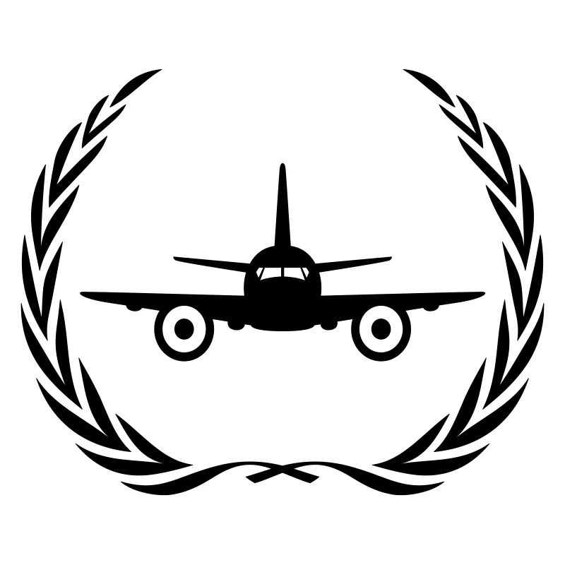 Airplane Symbol Wreath