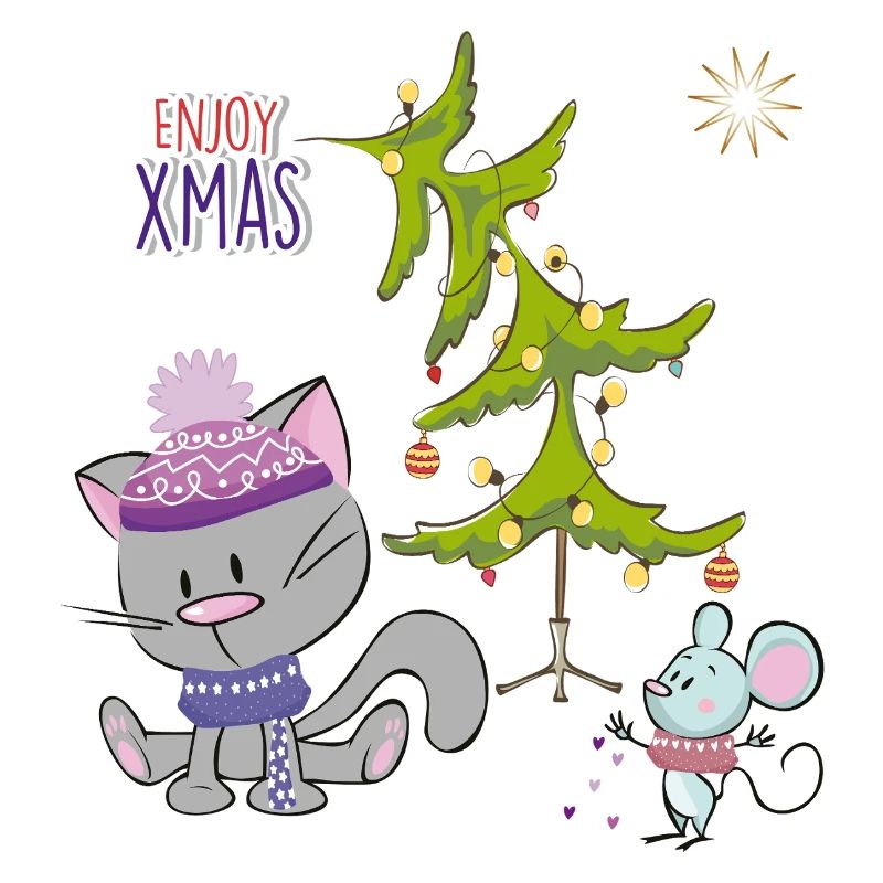 Christmas Cats and Mouse