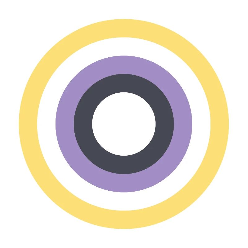 Concentric Ring Palette LGBTQ Non Binary