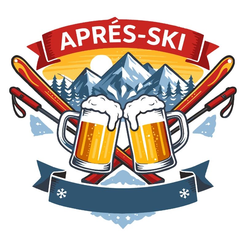 Après Ski Comic Design