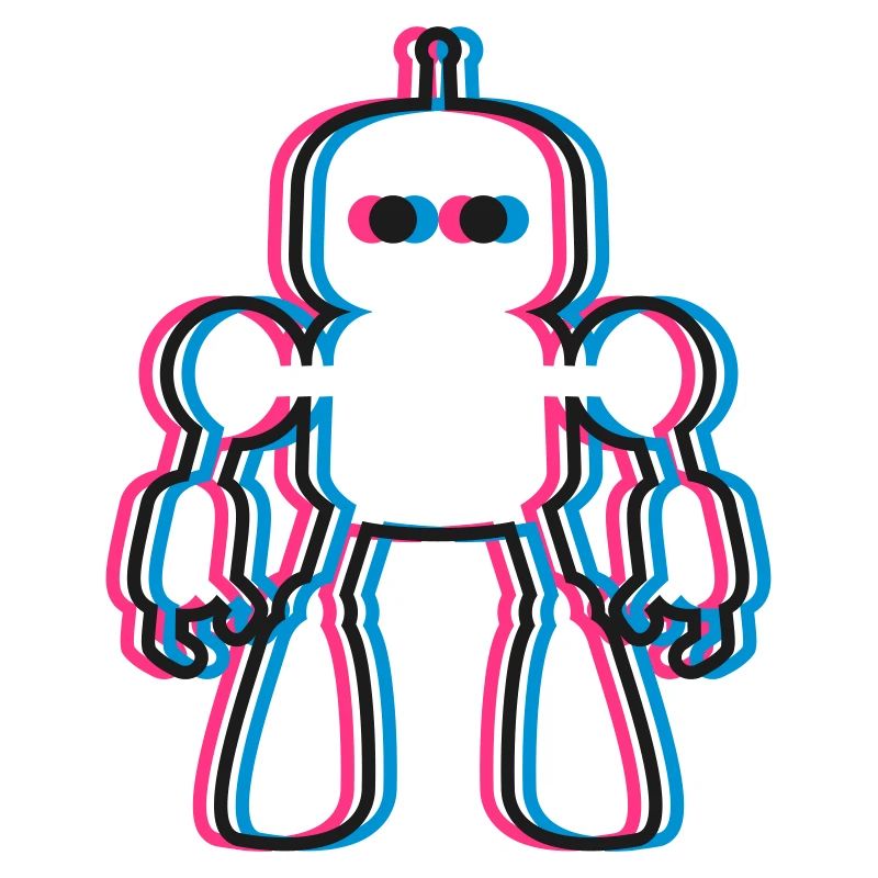 Robot 3D Effect AI Sci-Fi