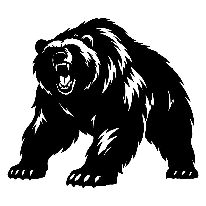 Grizzly Bear Silhouette