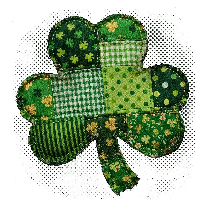 Trèfle – St. Patrick vintage en patchwork