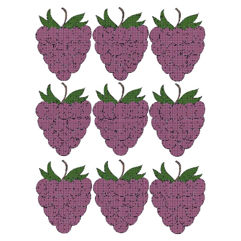 raspberry pattern textile