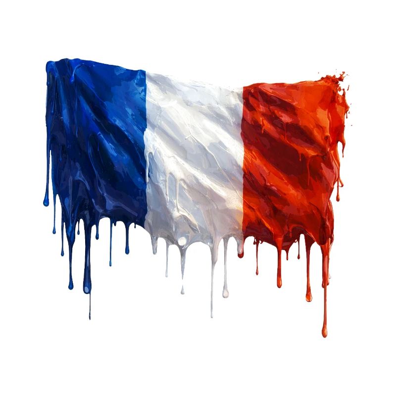 Drapeau français couleur colorée