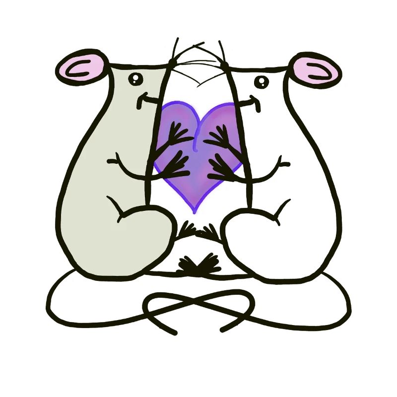 Ratten Mäuse Herz Valentin Freunde