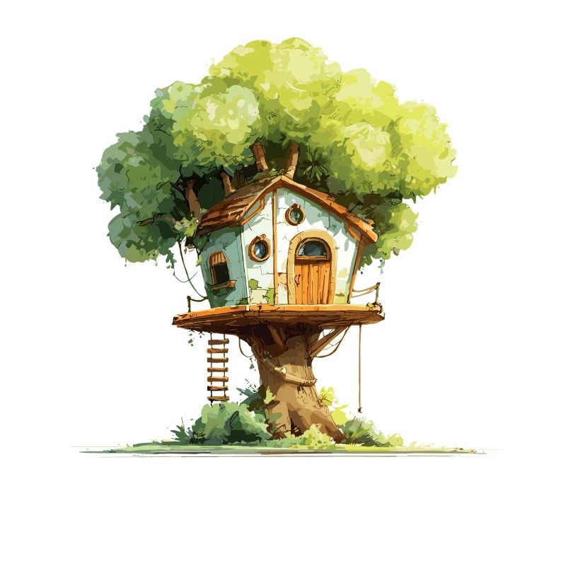 Cabane dans l’arbre dans la canopée