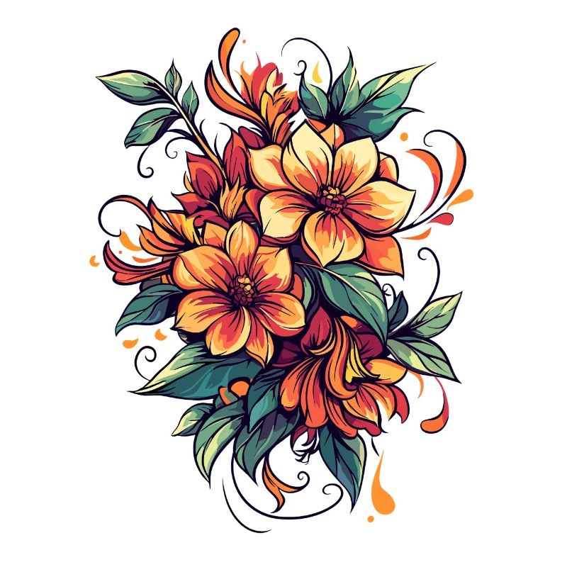 Bouquet de Fleurs de Feu