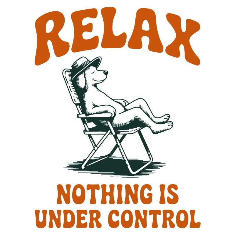 Relax Nothing Is Under Control Dog