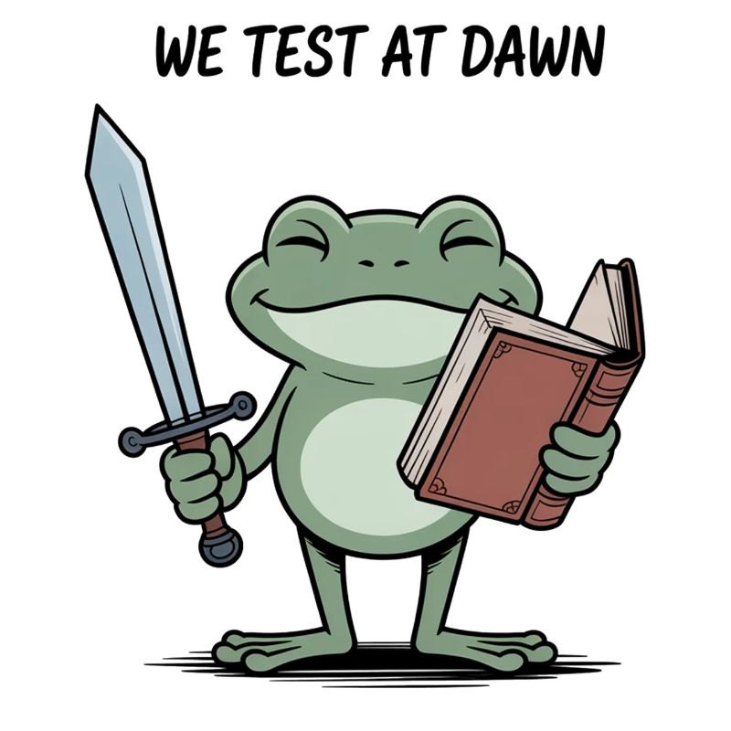 Dawn Quest Frog: Sword & Scroll