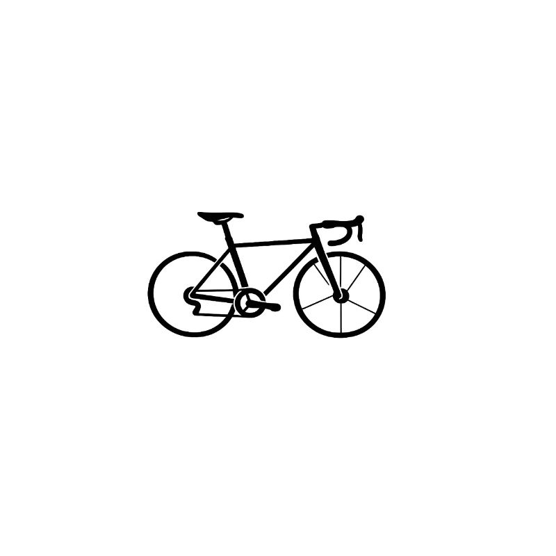 Conception de la ligne de silhouette de vélo