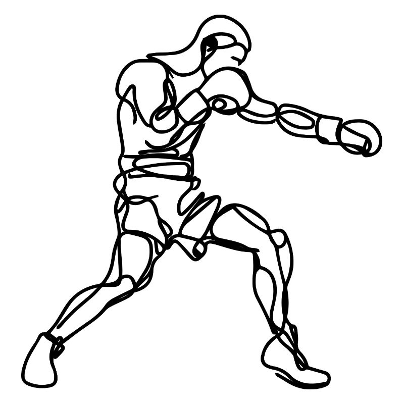 Graphismes de boxe
