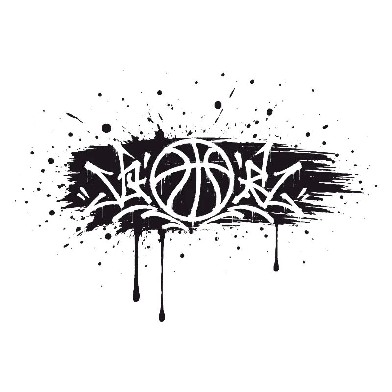 Conception de Splash de Basket Graffiti Streetball