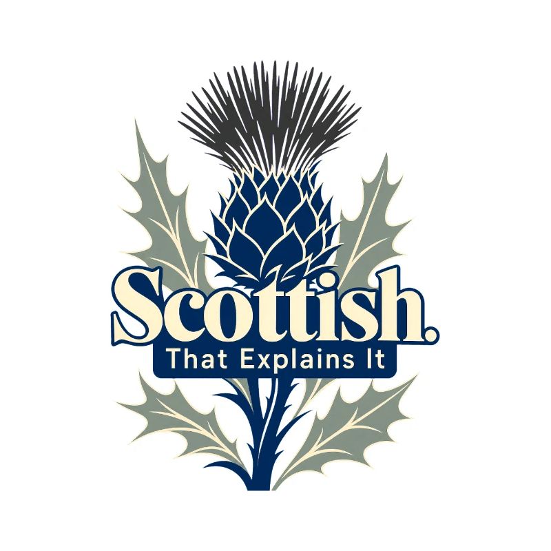 Scottish That Explains It Funny Scot Pride Thistle