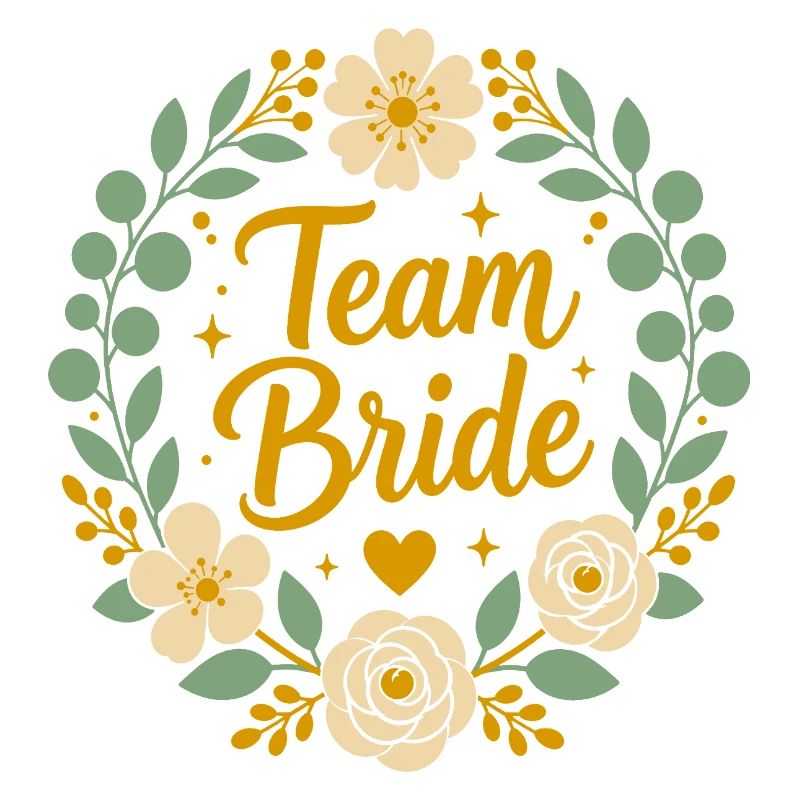Team Bride Floral Boho Wedding