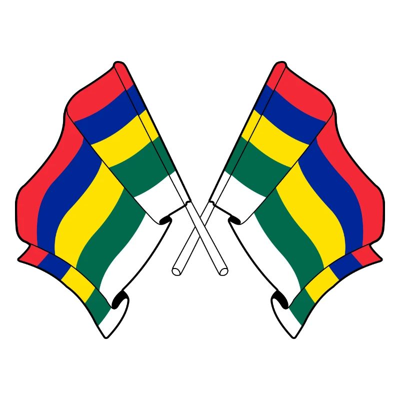 Crossed Terschelling Flags – Island Pride