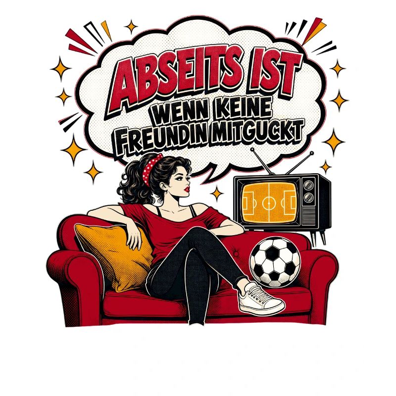 Abseits ist Retro Couch Pop-Art