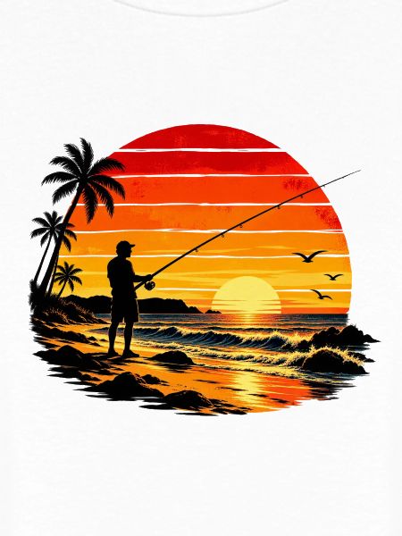 Sunset Fisherman-Silhouette