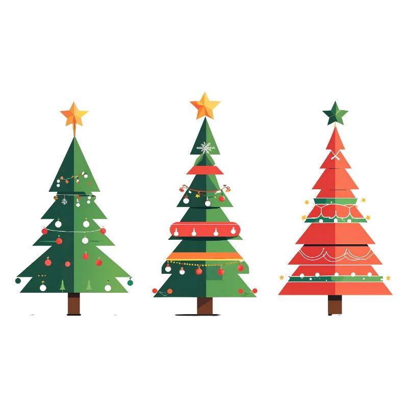 Triple Christmas Tree Pattern