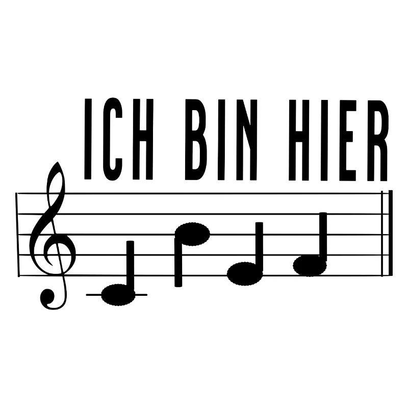 Ich bin hier Chef Notenschrift Chorleiter Dirigent