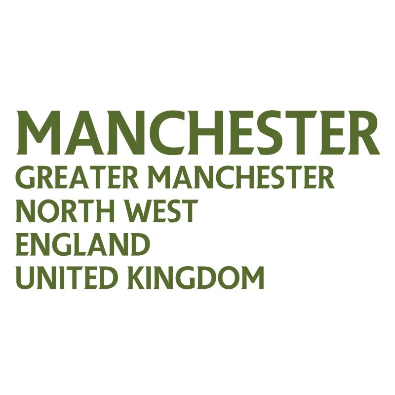 Manchester – England Lyric Design