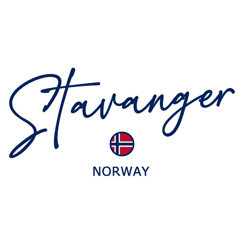Stavanger - Norway Flag - Norge - Norwegen