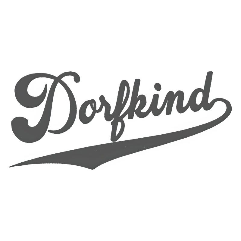 Village Kid Design – Retro Script Logo with Swing