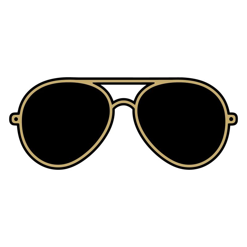 Iconic Gold & Black Aviator Goggles