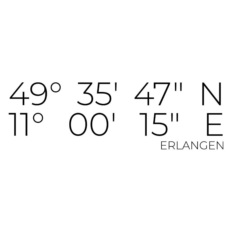 Coordinates Erlangen