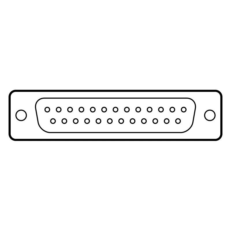 DB 25 Connector Parallel, Drucker