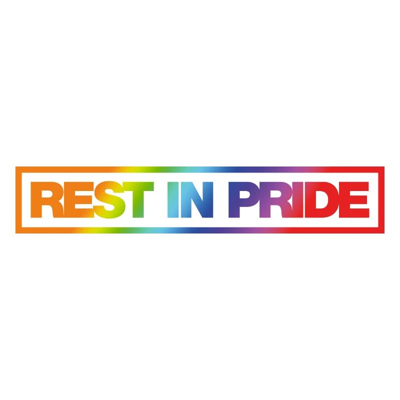 REST IN PRIDE (R.I.P.) Rainbow