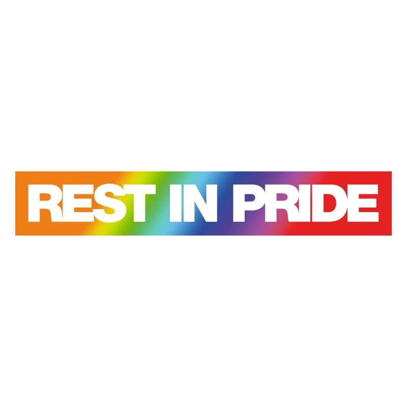 REST IN PRIDE (R.I.P.) Rainbow