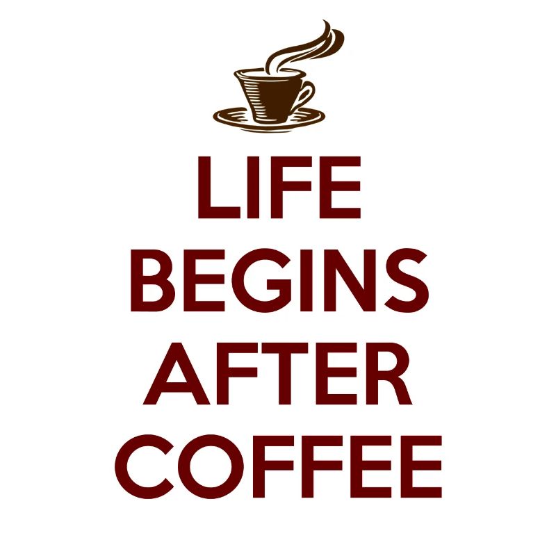 DAS LEBEN BEGINNT NACH DEM KAFFEE Geschenk
