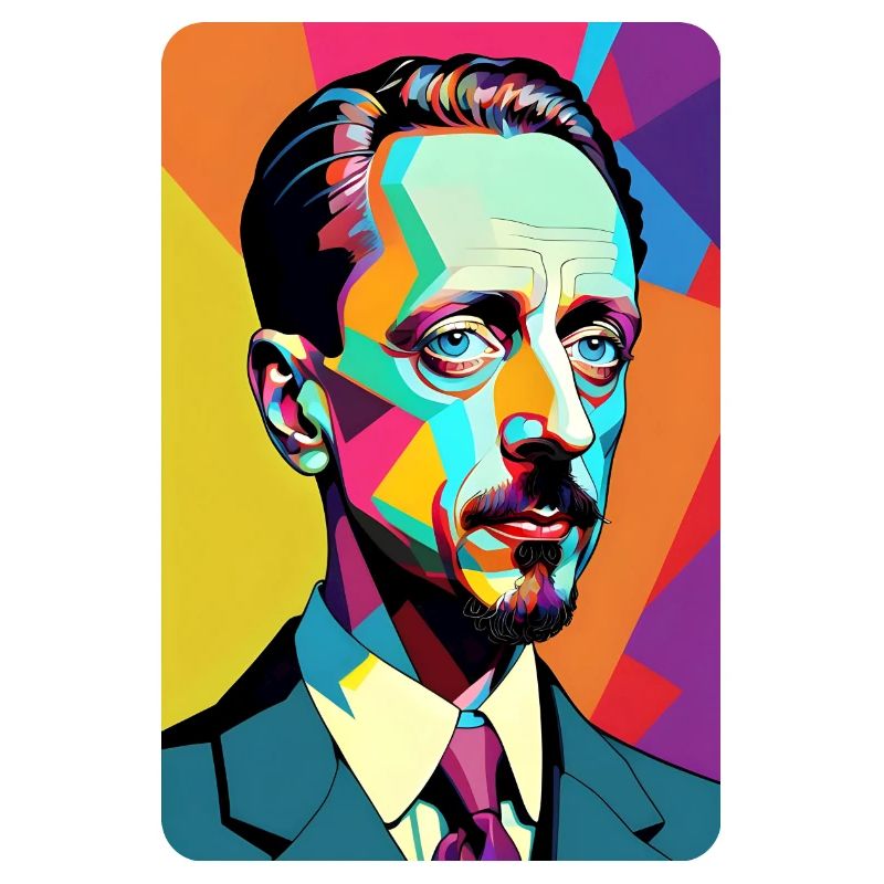 Rainer Maria Rilke comic art pop art t-shirt