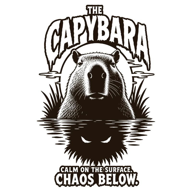 Conception d’horreur chaos de capybara