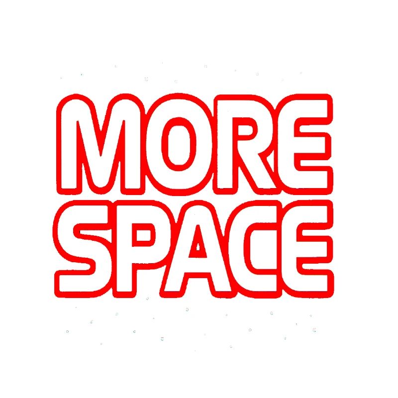 Plus de texte néon spatial