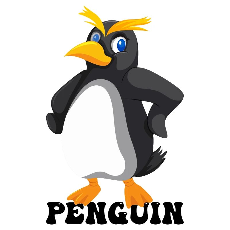 Bold Yellow Eyebrow Penguin