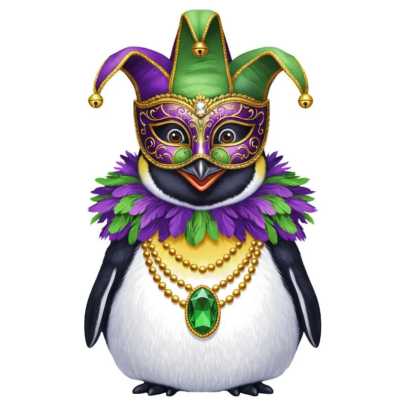Carnaval élégant du carnaval du manchot